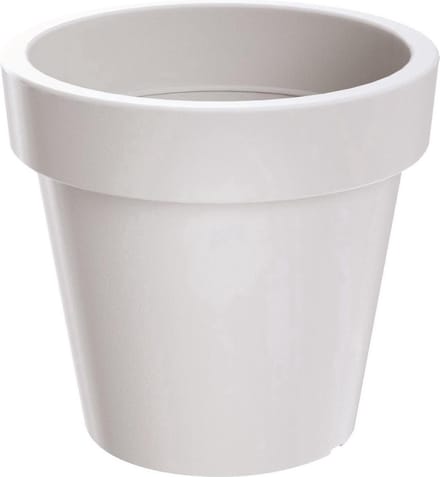 Prosperplast Bloempot/plantenpot voor binnen en buiten - D40 x H35 cm - wit - kunststof
