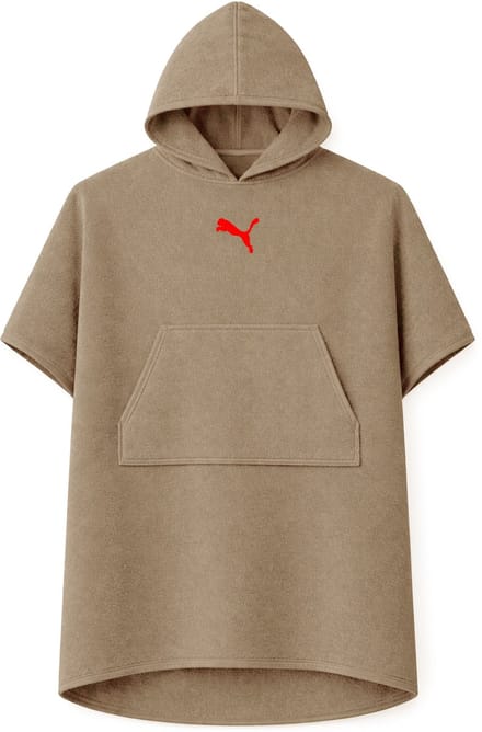Puma unisex badponcho met capuchon voor strand en sauna 660009