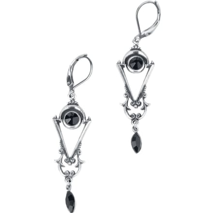 Krikor - Gothic Oorbel - Barockträume - voor Vrouwen - zilverkleurig