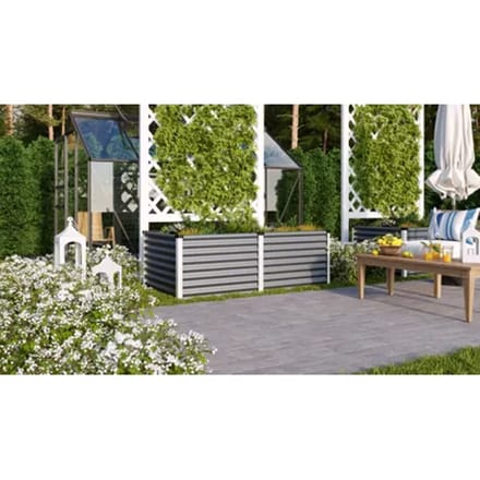 Vitavia Tuinkas Linus 630 - Graniet/geanodiseerd Aluminium - 96x188x63cm