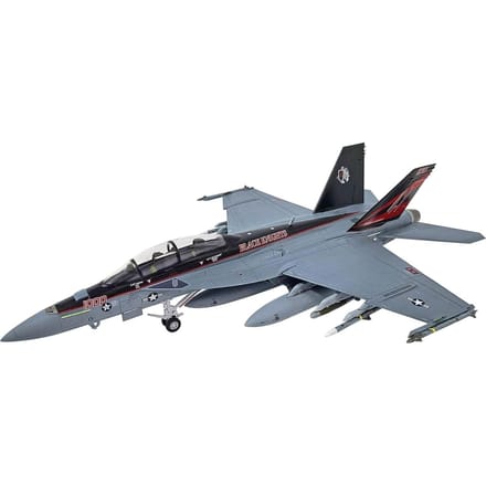 Academy Modelbouwpakket Militaire voertuigen - 12577 USN F/A-18F - VFA-154 Black Knights Plastic - 1:72 - Modelbouw