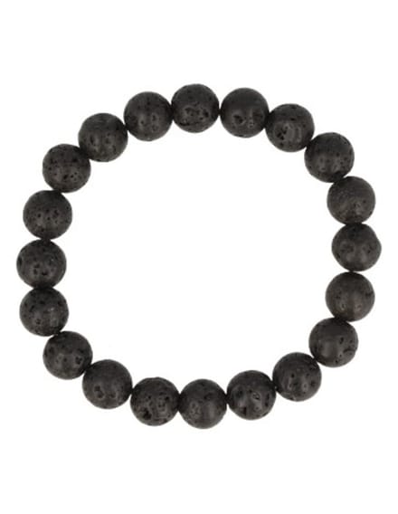 Lavasteen mannen armband kralen 10 mm