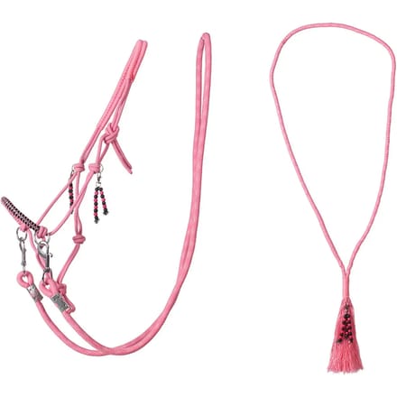QHP - Touwhalster - Combi Neckrope - Liberty - Flamingo Pink - Shet