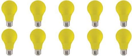LED Lamp 10 Pack - Specta - Geel Gekleurd - E27 Fitting - 3W