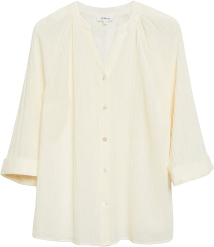 s.Oliver - female - Semi-transparante blouse met structuur