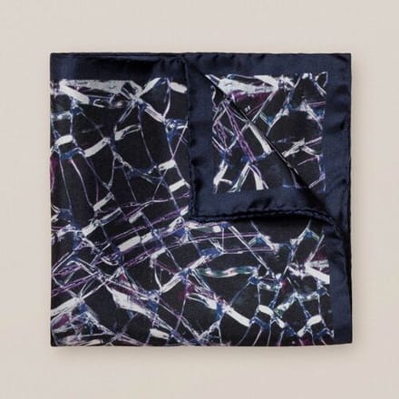 Eton Pochet Glass Pattern Navy / male