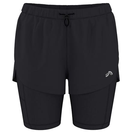 CRIVIT Dames 2-in-1 sportbroekje (Zwart, S (36/38))