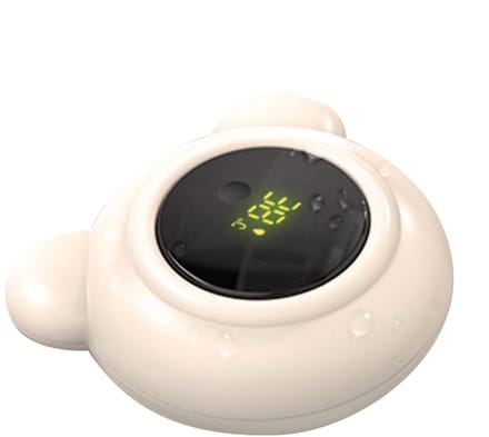 Baby Badthermometer - Water Temperatuurmeter - Veilig Baden - LED Kleurindicatie - 7.5 cm - Wit