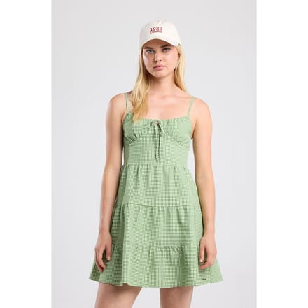 America Today Daisy White/green Größe: XS | Minikleider Outlet | Damen | Weiß