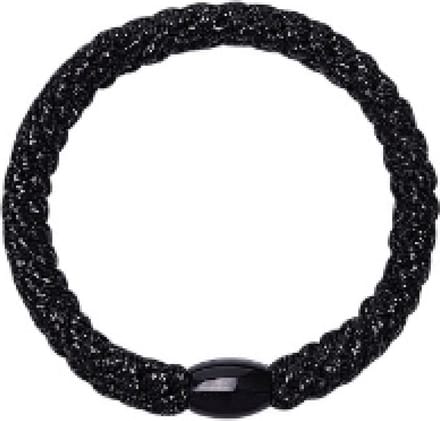 Hidzo Haarelastiekje - Elastiek & armband - Zwart glitter