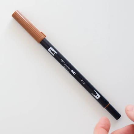 Tombow ABT Dual Brush Pen 977 saddle brown