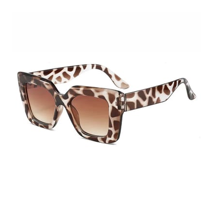 Bold Square Zonnebril - Luipaard | Bruin / Brown | Fashion Favorite