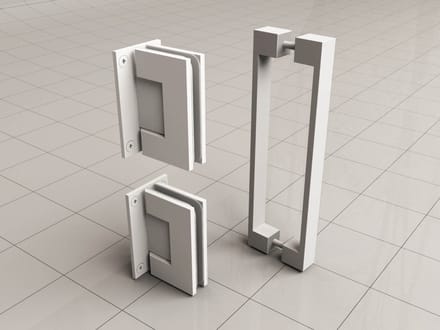 Sanifun Scharnierset met deurgreep Lego mat wit