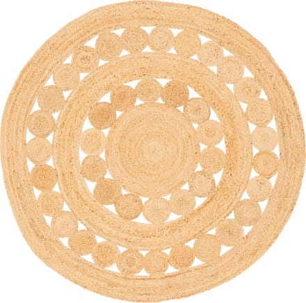 Pergamon Natuurvezeltapijt Jute Salsa Trend Rond