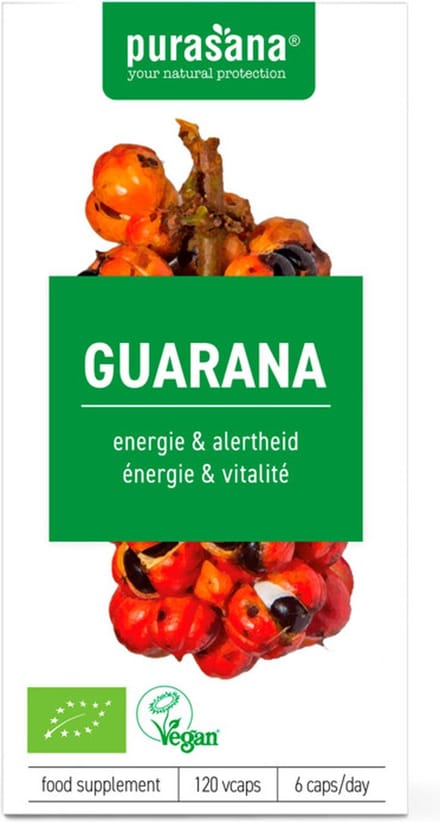 Purasana - Guarana capsules bio 120 pcs. - 120 handige capsules