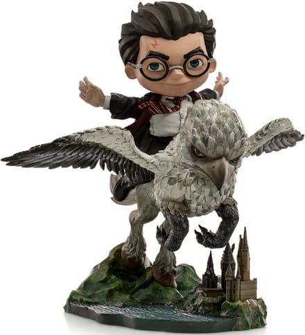 Iron Studios Harry Potter Beeld/figuur Mini Co. Illusion PVC Figure Harry Potter & Buckbeak 16 cm Multicolours