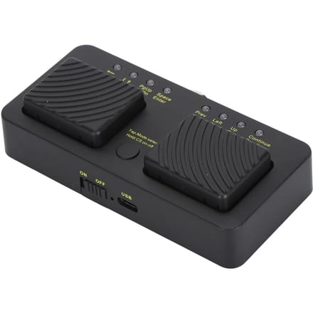 Bluetooth Pagendraaier Draadloze Muziekblad Pagina Controller Voetschakelaar Pagina Turner Pedaal voor Tablet black