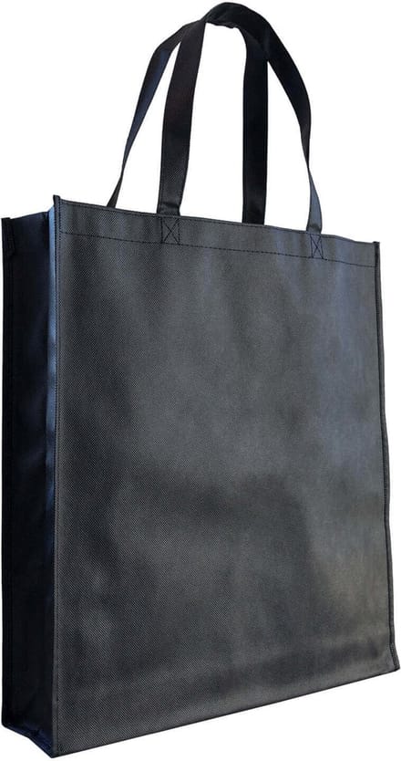 10x Shopper Zwart non woven 40x9x42cm