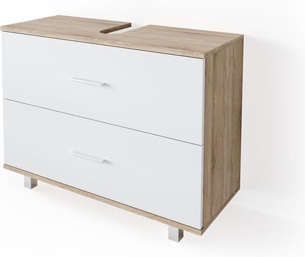 Vicco Ilias Wastafelonderkast – 80 x 60.8 cm Wit/Sonoma