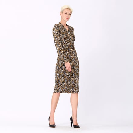 Art-Deco print shirt-jurk