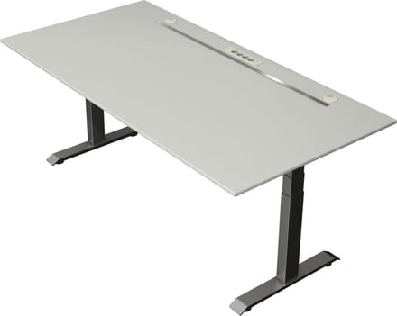 Kerkmann - Zit sta bureau Move Boost 4 - 200x100cm - licht grijs-antraciet