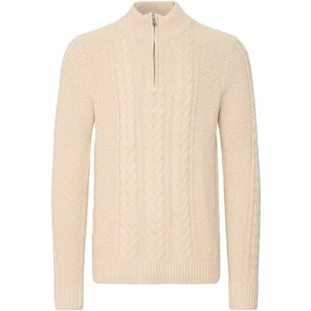 Gebreide pullover met ritssluiting, model 'BASIM'