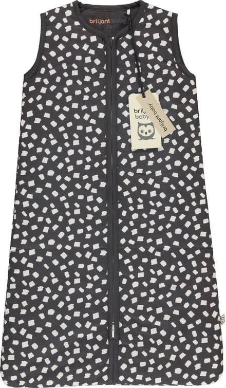 Briljant Baby Winterslaapzak Maat 90 - Flocks - Dark Grey