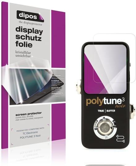 dipos – 4x Beschermfolie geschikt voor TC Electronic POLYTUNE 3 Noir | Krasbestendige & heldere Screenprotector Ultra-Thin