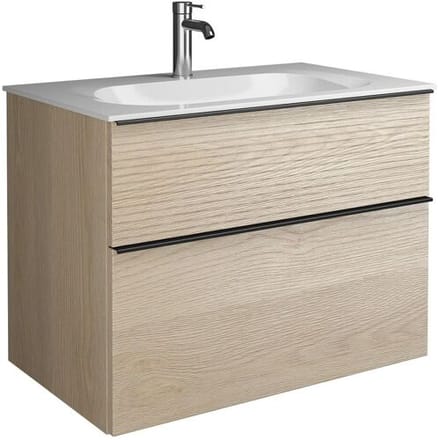 burgbad Cast mineral washbasin incl. vanity unit 82 cm SFXN082F3959C0001G0200