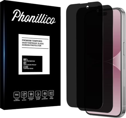 Screenprotector privacy voor iPhone 16 - 2 stuks Beschermglas Privacy Glas van glazen schermbeschermfolie