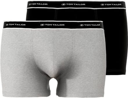 Tom Tailor - Korte boxershorts in een set van 2 - Maat M/5 - dark grey-melange