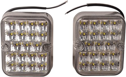Set van 2 achteruitrijlampen - 100x80x28 mm - LED