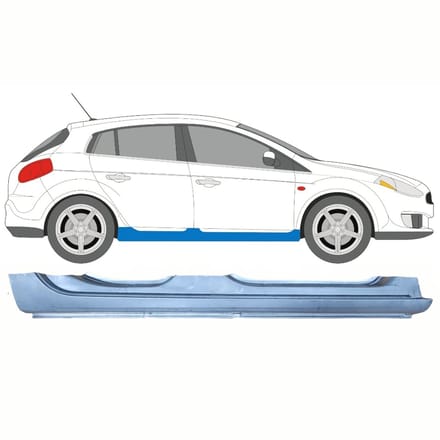Volledige dorpel voor Fiat Bravo II 2007-2014 / Rechts