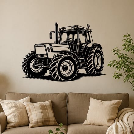 BR2Laser Deutz Agrostar – Wanddecoratie – Lasergesneden Hout – Tractor kunst – 35 cm Breed
