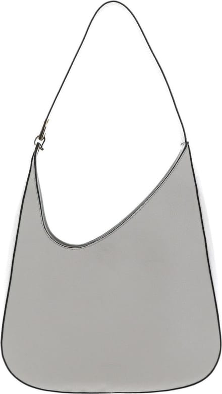 COCCINELLE Leren Schoudertas Zelda Shoulderbag Grained Leather Gelso Beige