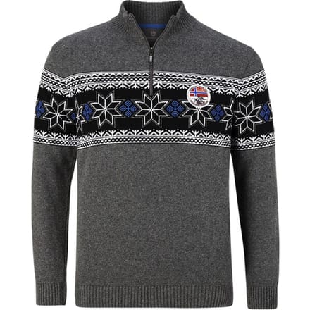 Jan Vanderstorm herren Trui - 80/82 - donkergrijs - Plus Size