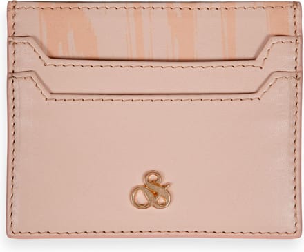SCOTCH & SODA Leren Kaarthouder Leather Cardholder Ivory Beige