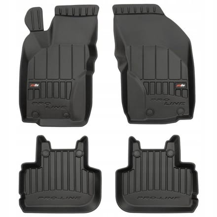 FROGUM 3D - Automatten Set - Perfecte Pasvorm - Geurloos TPE - Hoge 6cm Rand