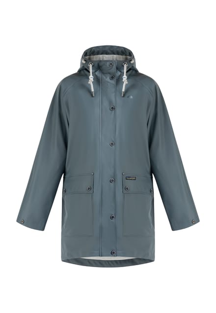 Schmuddelwedda Oversized mackintosh bridgeport Dames Blauwgrijs-271