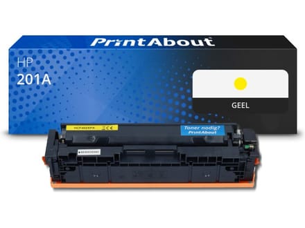 PrintAbout huismerk Toner 201A (CF402A) Geel Geschikt voor HP