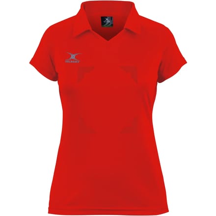 Gilbert Netball Eclipse Hook and Loop Shirt Girls - 9 - 10 Yrs - Rood