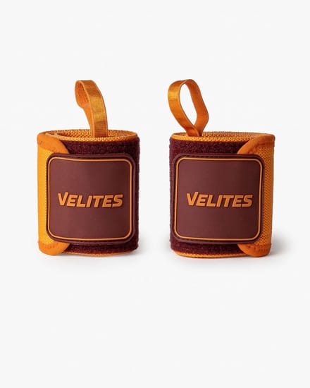 Velites Grip Nylon Wrist Wraps – Stevige Polsbescherming & Stabiliteit – Orange