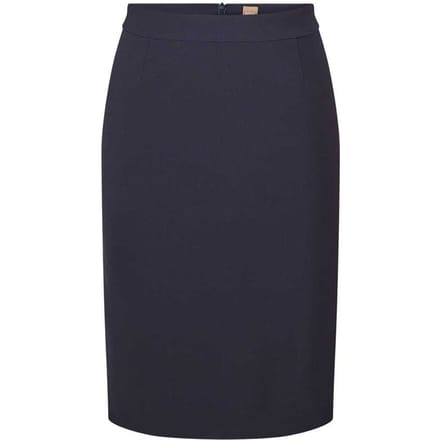 Boss Vilea effen kokerrok voor dames (Blauw)