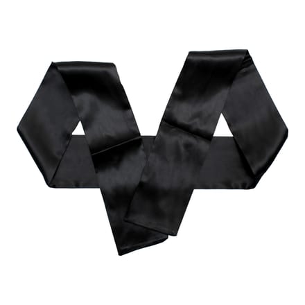 Rimba - Blinddoek - Ook Voor Bondage - Nylon - Zwart - 150 cm lengte - 10 cm breed