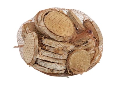 Berkenhoutschijfjes 250g naturel - hout - d