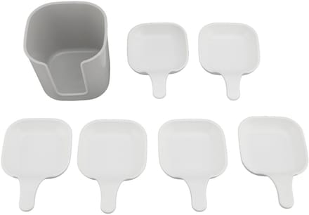 Dailygoods- Dipsaus Houder Draagbaar - Multifunctionele Schaal - Opbergdoos - Compact - Stijlvol - Voor Voedselliefhebbers - Dipset