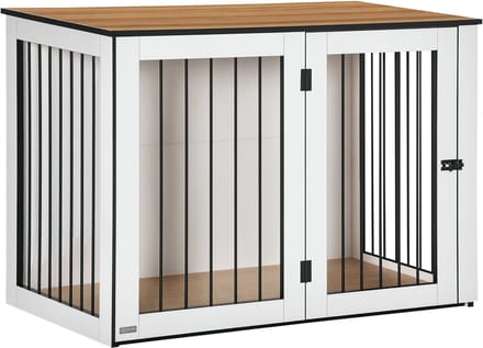 PawHut Hondenkooi met deur en tralies D02-090