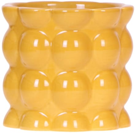 Kolibri Home | Cotton Shine sierpot - Yellow - Ø9cm