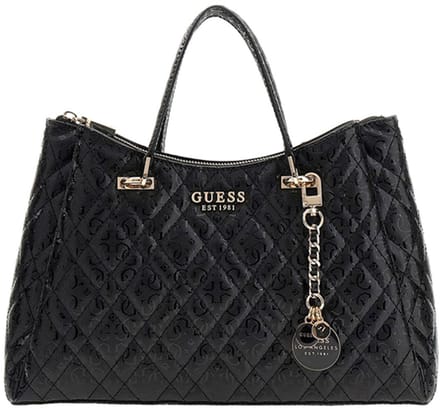 Guess Isemay Medium Handtas Dames - Imitatieleer - Zwart
