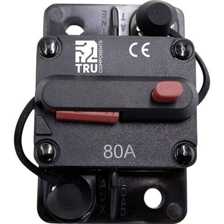 TRU COMPONENTS TC-13596596 Zekeringautomaat 80 A Zwart 1 stuk(s)